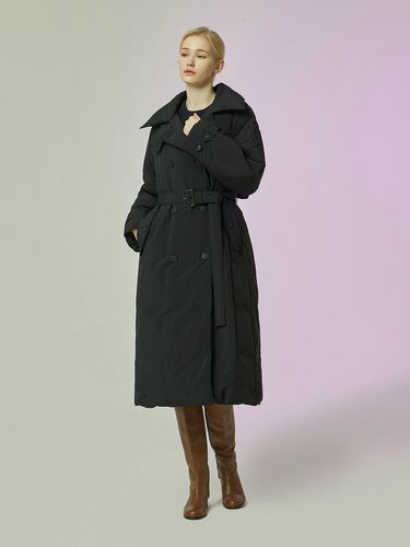 Trench Long Down Jumper (Black) - CC collect - Modalova