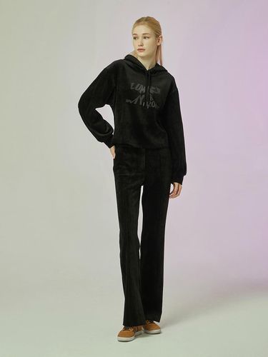 Bootcut Velvet Pants (Black) - CC collect - Modalova