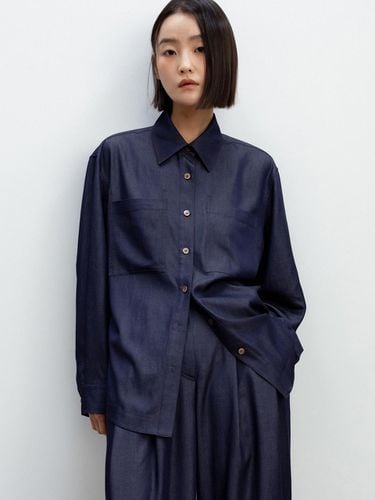 Stitch Oversized Shirt - Indigo - RRACE - Modalova