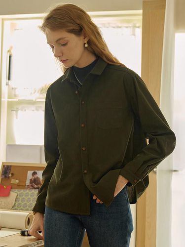 SR_Literary Corduroy Shirt_Deep Green - Simple Retro - Modalova