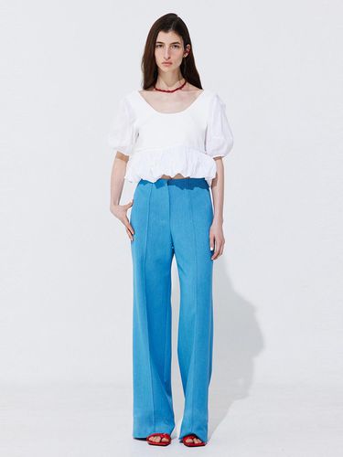 Pintuck Straight Trousers _ - WNDERKAMMER - Modalova