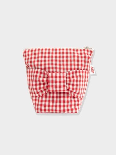 Checked Bow Pouch_Red - Tilda Ma Tilda - Modalova