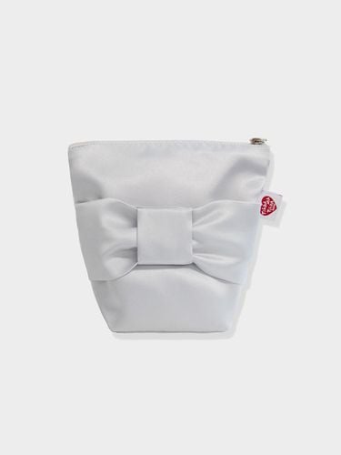 Satin Bow Pouch_Silver - Tilda Ma Tilda - Modalova