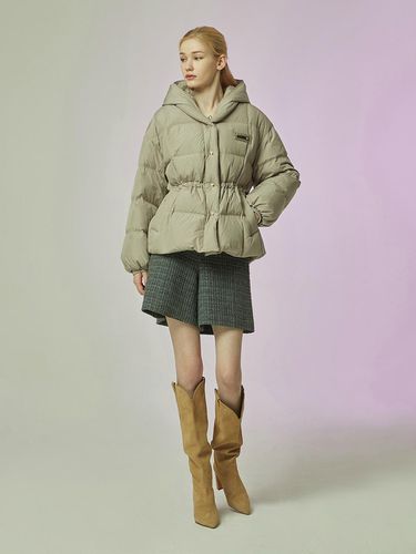 Shawl Collar Hooded Down Jumper (Beige) - CC collect - Modalova