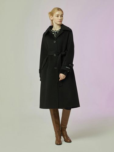 Belted Handmade Long Coat (Black) - CC collect - Modalova