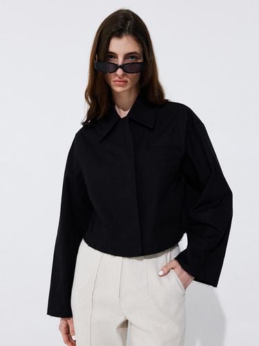 Raw-cut Cotton Jumper _ Black - WNDERKAMMER - Modalova