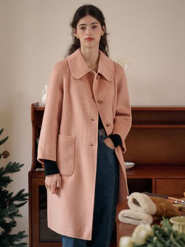 SR_Maple Lapel Woolen Coat_Pink - Simple Retro - Modalova