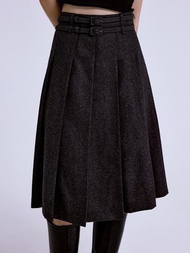 Mute Wool Pleats Skirt - 2 Colors - RE_L - Modalova