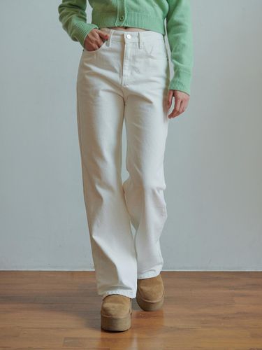 Cottony Denim Pants (White) - RE_L - Modalova