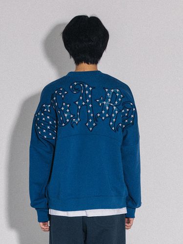 Cross Back Logo Sweatshirt - Blue - OGARP - Modalova