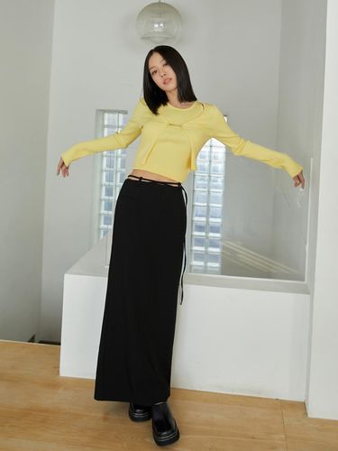 Diel Low Rise Slim Long Skirt - Atelier Nain - Modalova