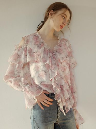 Cest_Palace Chiffon Floral Blouse - Cest Moidew - Modalova