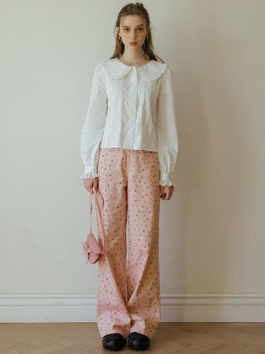 Cest_Floral Loose Straight Pants - Cest Moidew - Modalova