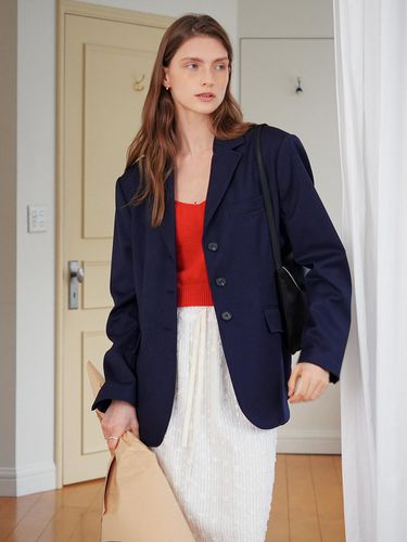 A Wool Single Breasted Jacket - AMONG - Modalova