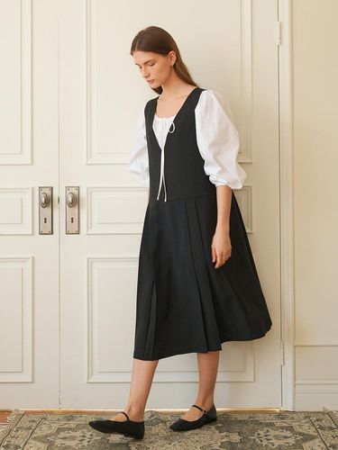 A Two Way Sleeveless Dress - Black - AMONG - Modalova