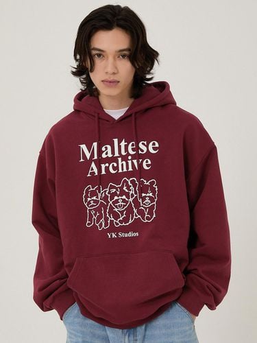 Maltese Archive Line Graphic Hoodie - WAIKEI - Modalova