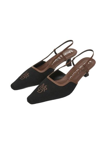 Slingback MRCD Pumps_Black Brown - MARDI MERCREDI LESPOMPES - Modalova