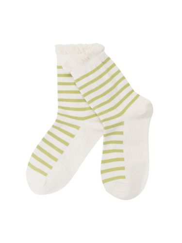 Frill Stripe Socks - EPIGRAM - Modalova