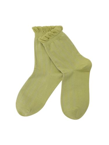 Nature Green Frill Socks - EPIGRAM - Modalova