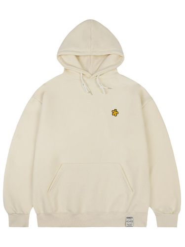 Yellow Odd Flower Embroidery Hoodie - GRAVER - Modalova