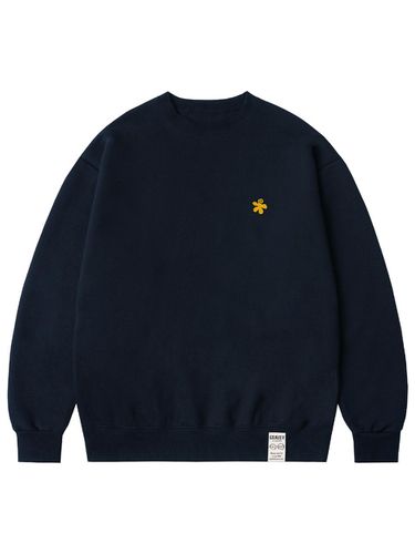 Yellow Odd Flower Embroidery Sweatshirt - GRAVER - Modalova