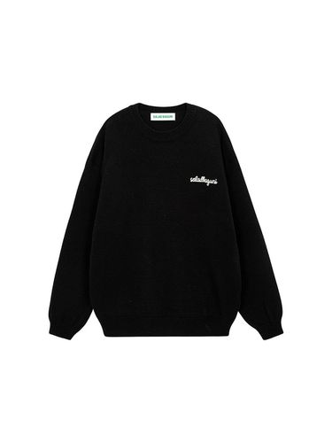 Lettering Semi Oversized Pullover () - SALADBAGUNI - Modalova