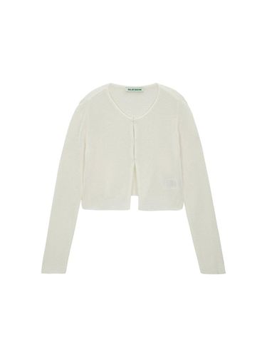 Clip Mohair Cardigan (White) - SALADBAGUNI - Modalova