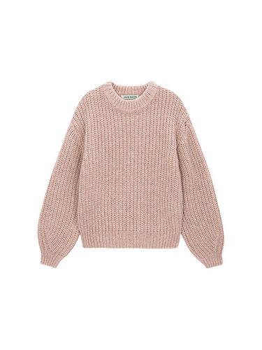 Metallic Round Pullover (Pink) - SALADBAGUNI - Modalova