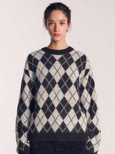 Argyle Silver Ball Pullover - SALADBAGUNI - Modalova