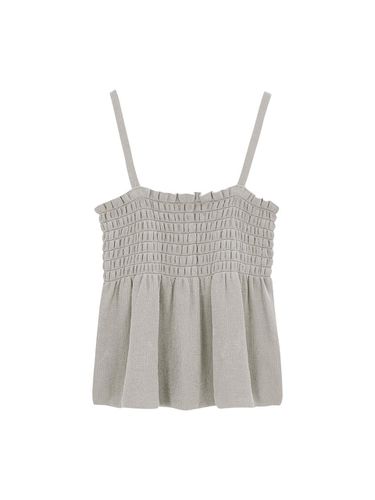 Smoke Flare Strap Top (Gray) - SALADBAGUNI - Modalova