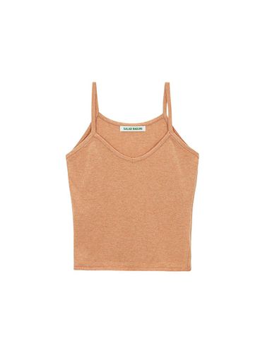 V-neck Sleeveless Top (Orange) - SALADBAGUNI - Modalova