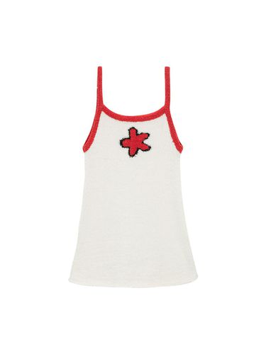 Flower Strap Top (White Red) - SALADBAGUNI - Modalova