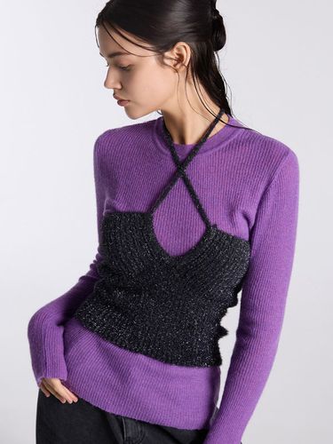 Halter Neck String Sleeveless Knitwear () - SALADBAGUNI - Modalova