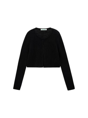 Clip Mohair Cardigan (Black) - SALADBAGUNI - Modalova