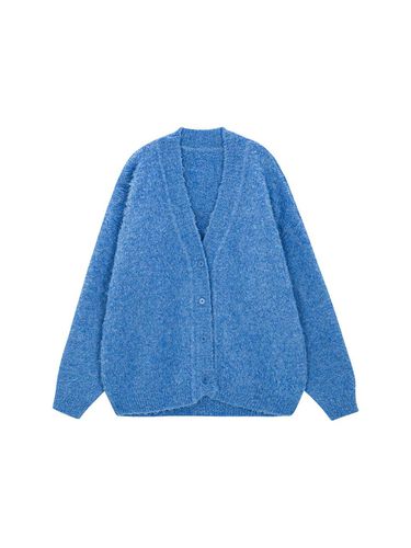 Oversized Wool Boucle V-neck Cardigan () - SALADBAGUNI - Modalova