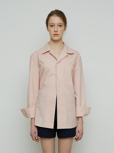 Folded Collar Cotton Shirts (Pink) - REMPLACEMENT - Modalova