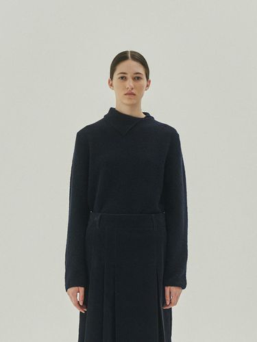 Side Neck Open Wool Wave Knit () - REMPLACEMENT - Modalova