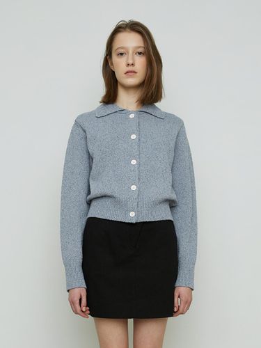 Remple Collar Cardigan (Grey) - REMPLACEMENT - Modalova