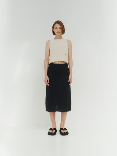 Velvet Point Pencil Skirt (Black) - REMPLACEMENT - Modalova