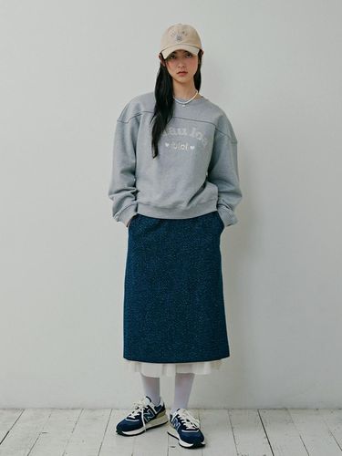 Mau Sweatshirt_Melange Grey - IULAI - Modalova