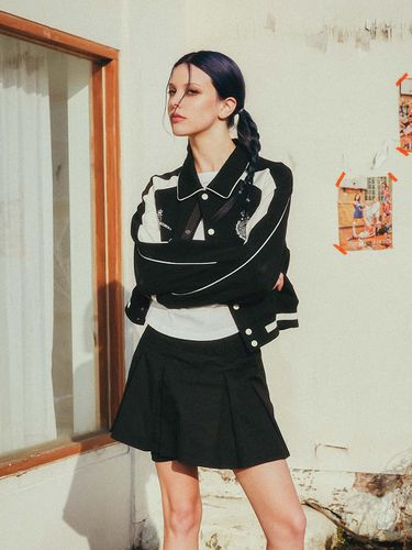 Womens Emblem Varsity Jacket_Black - ready4next - Modalova