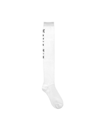 Matin Silket Knee Socks_White - Matin Kim - Modalova