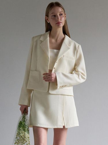 Tweed Single Breasted Jacket and Tweed Skort - JOORTI - Modalova