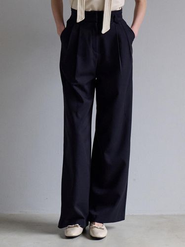 Layered Slacks - Navy - JOORTI - Modalova