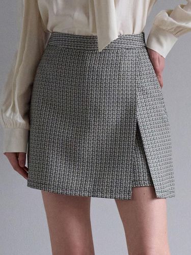 Tweed Skort - Black - JOORTI - Modalova