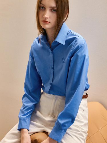 Wrinkle-Free Daily Classic Shirt Blue - GENERAL IDEA - Modalova