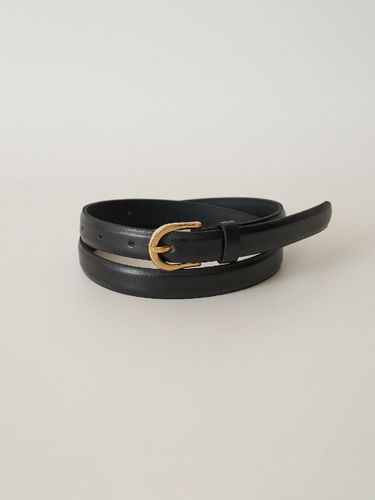 Vegan Leather Classic Belt_Black - ARCHAIC - Modalova