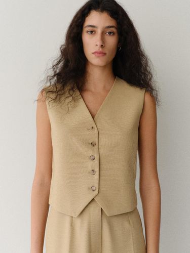 Corn Vest_Yellow Beige - ARCHAIC - Modalova