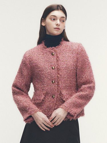 Wool Blend Textured Tweed Jacket - marieclaire - Modalova