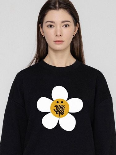 Large Flower Smile Sweatshirt - GRAVER - Modalova